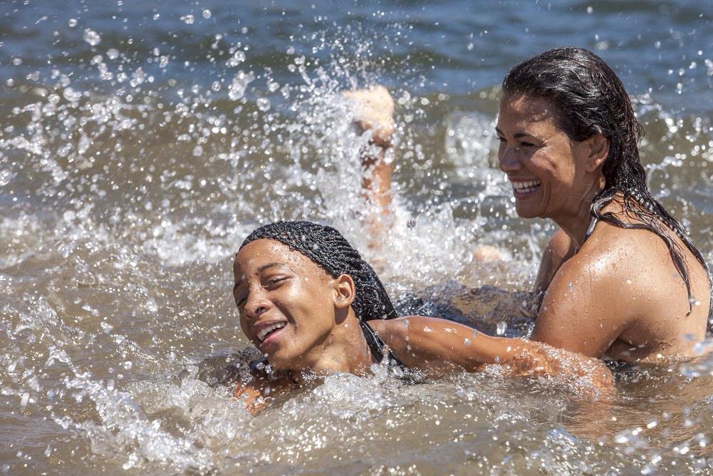 #BridgeHouseMile dev. swimmers in Franschhoek South Africa supported by <a href="/SAScharlene/">Charlène de Monaco</a> <a href="/Amykcurd/">Amy Kleinhans -Curd</a> swim clinic Fr 27 Feb