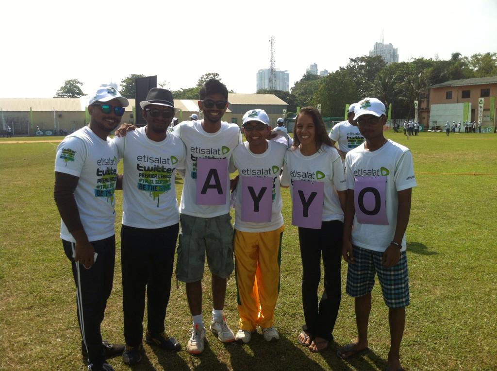 TeamAyyo's tweet photo. Couple of pics with the players from @DirtyTweeps #TPLSL http://t.co/e4x3afIRlR