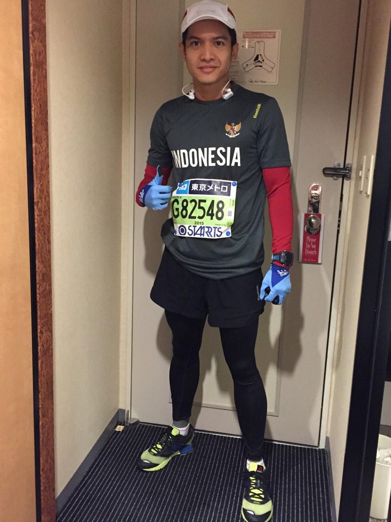 excellentrunner's tweet photo. #TokyoMarathon #TokyoMarathon2015 @ReebokID @ePlanetSports @dimasseto_1 @AdeSarah @dhiniaminarti29 @ibnujamilo http://t.co/yiYGgmFZNr