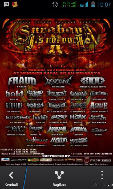 MALAM INI KITA ON STAGE JAM 19.00WIB DI MONKASEL