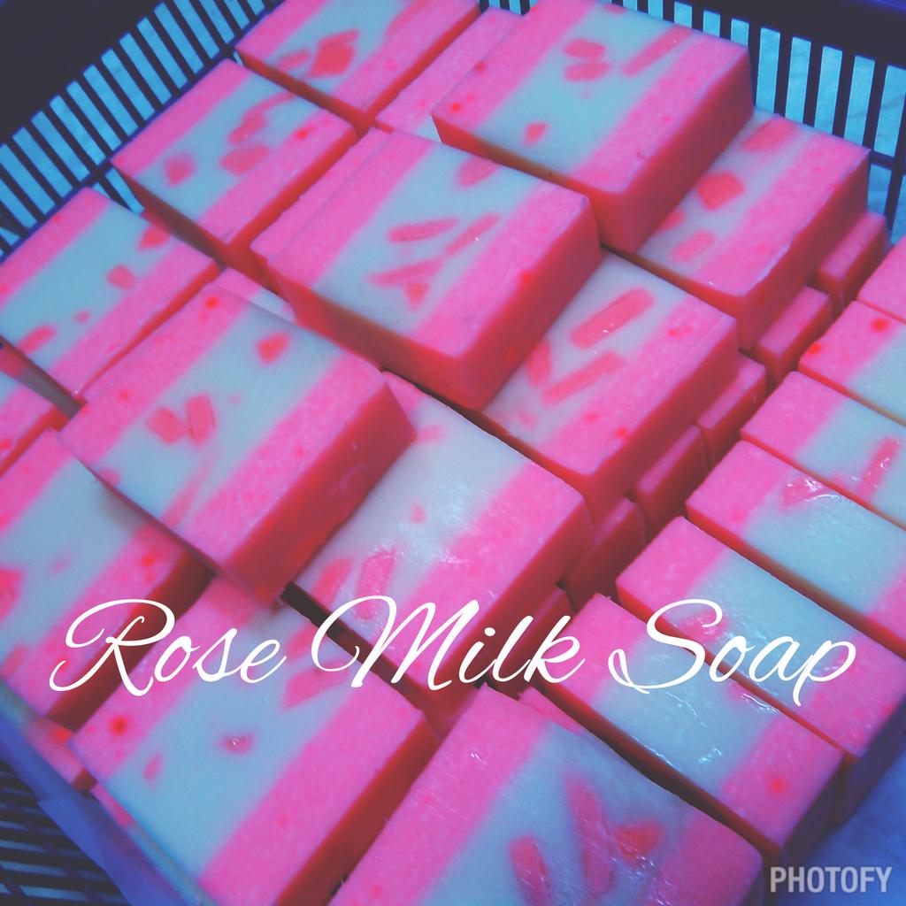 JavaSoap's tweet image. Rose milk soap, just unmold n cutting #javasoap