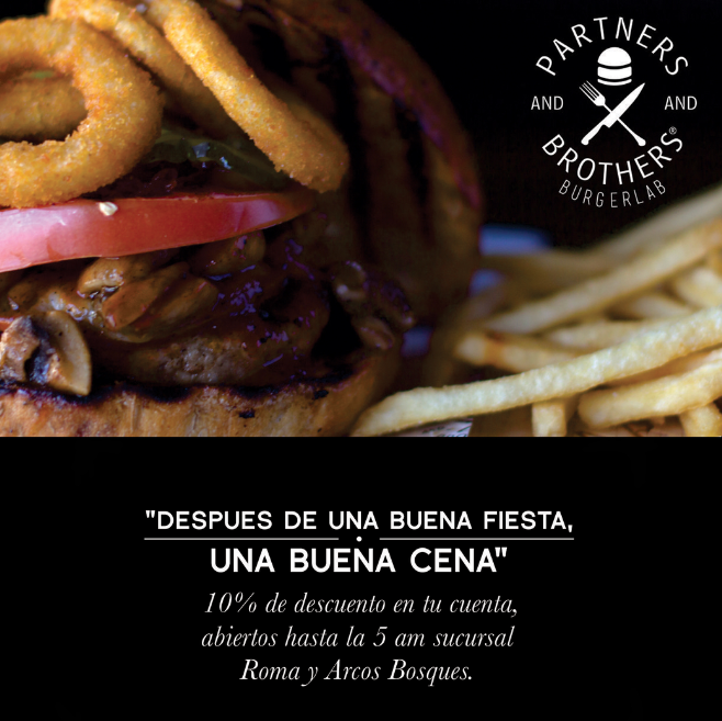 ¡Te esperamos después de la fiesta! #partnersandbrothers -  #somosimpulza #Mexico #DF