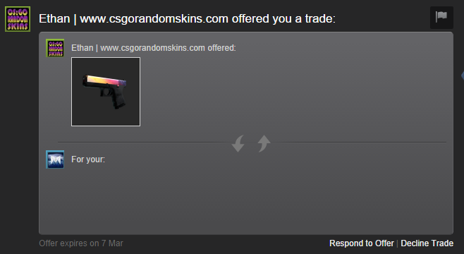 csgorandomskins's tweet photo. @eLevateMakoh There's the pic if ur lazy. http://t.co/E0Qvsp9nxO
