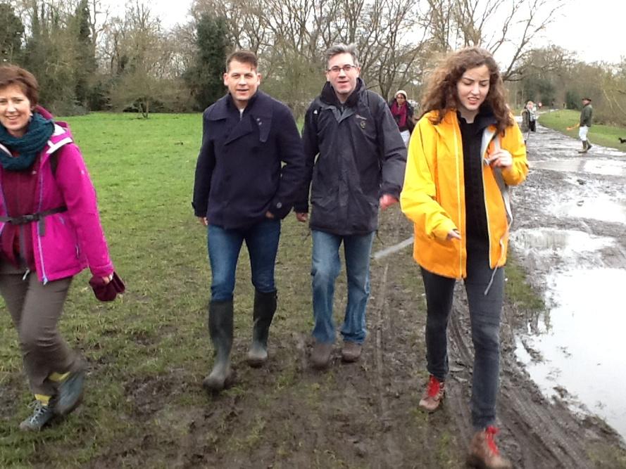 GregFoxsmith's tweet photo. Only @hayeslawsa has had the sense to wear wellies as we hit flooded parts of the Thames Path on #RelayForRights! http://t.co/AFJDtuo4lg