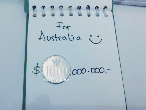 the donation is different from criminal @TonyAbbottMHR #KoinuntukAustralia #CoinForAustralia