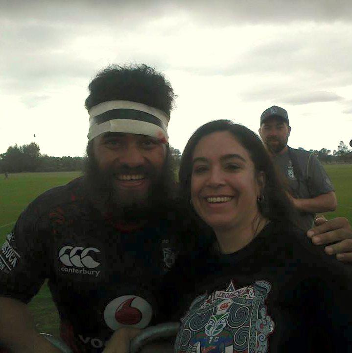 a7xrocks's tweet image. Highlight of this weekend was @NZWarriors trial when @konzhurrell smashed the trainer prior to kickoff!  #smashembro