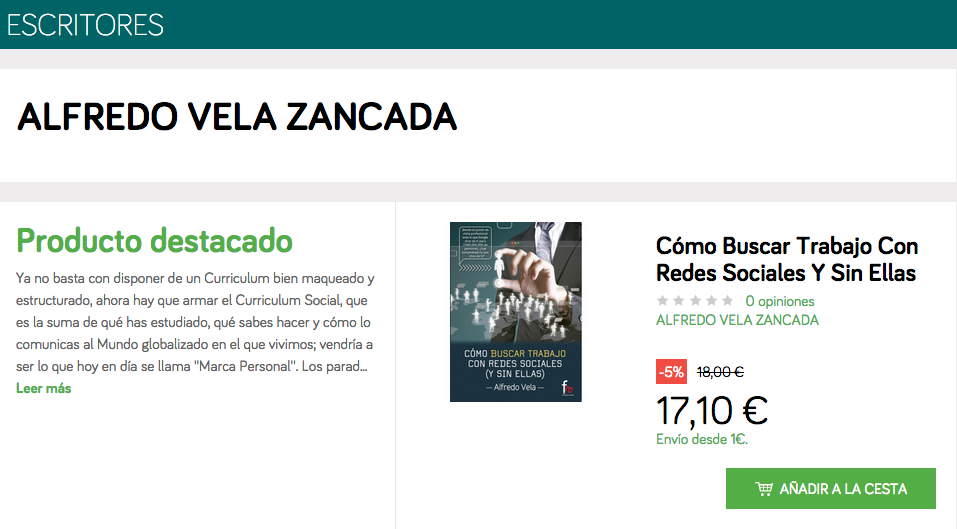 alfredovela's tweet photo. Podéis adquirir el libro "Cómo buscar trabajo con Redes Sociales (y sin ellas)" Corte Inglés - http://t.co/DbaYfiD4Lr http://t.co/KEzqCtVZ5K