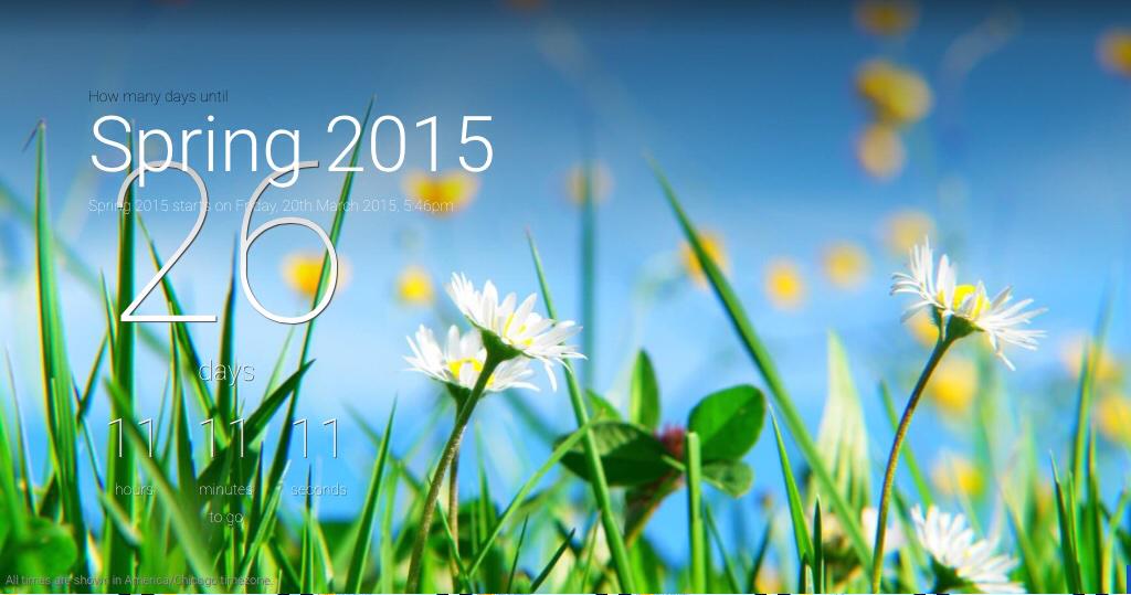 ginia64's tweet image. #DaysUntilSpring 26! 🌷
days.to/spring/2015