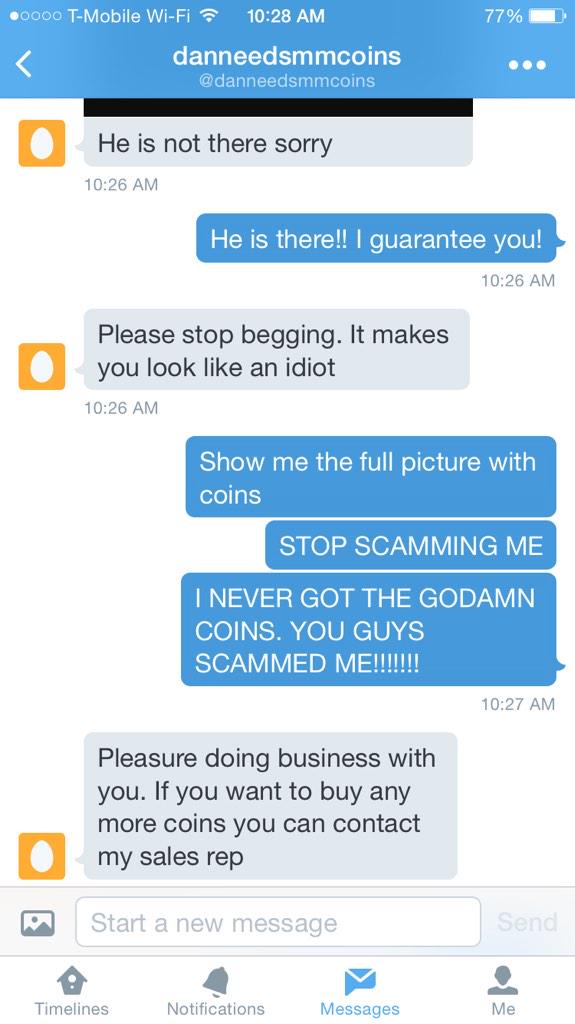 Coolmark482's tweet image. Don't trust @maddenmcoins3 @danneedsmmcoins and @MMobileMoney!! They work together to scam everyone! RT for everyone!
