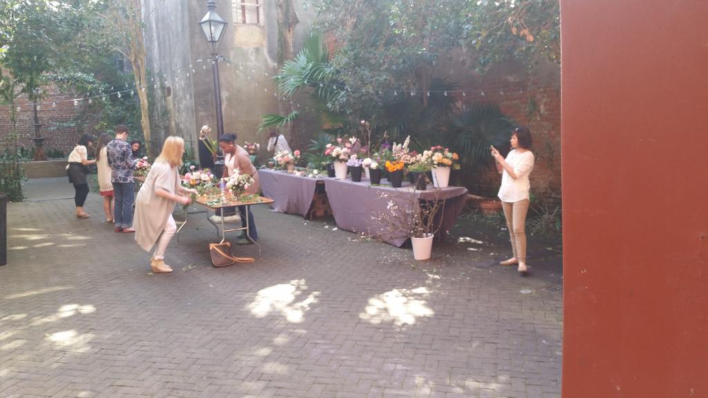 PharmacyMuseum's tweet photo. Floral Design Class at the New Orleans Pharmacy Museum today!  With Bows and Arrows Southern Floral &amp; Event Design. http://t.co/KZxlKsNt9q