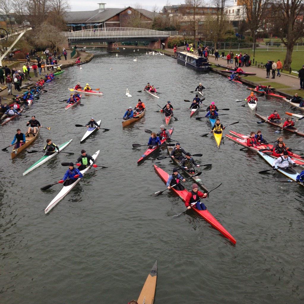 bdcanoeclub's tweet photo. A busy start at #WatersideB today. Spot the #barking crews. http://t.co/Ct3NjYWjRy