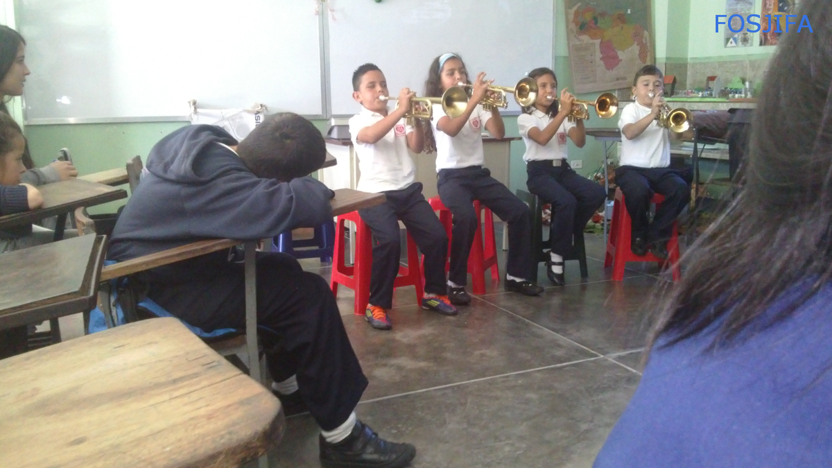 🎼 Cuarteto de Trompetas de Fe y Alegría (4to grado) #ElSistemaCumple40 <a href="/elsistema/">El Sistema</a> 📷 #Mérida ¡Comparte! 🎺
