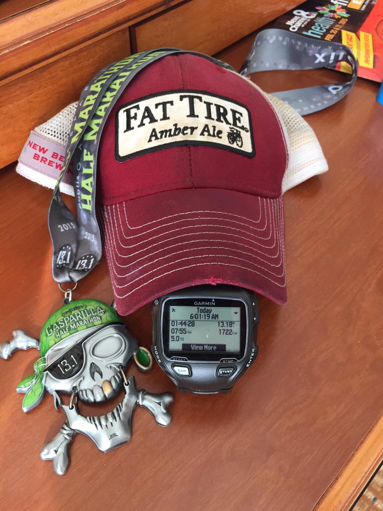 MatthewHartsook's tweet image. PR Half! Now time for a Fat Tire! Bring on triathlon season @newbelgium @GasparillaTBR @brooksrunning #committotri