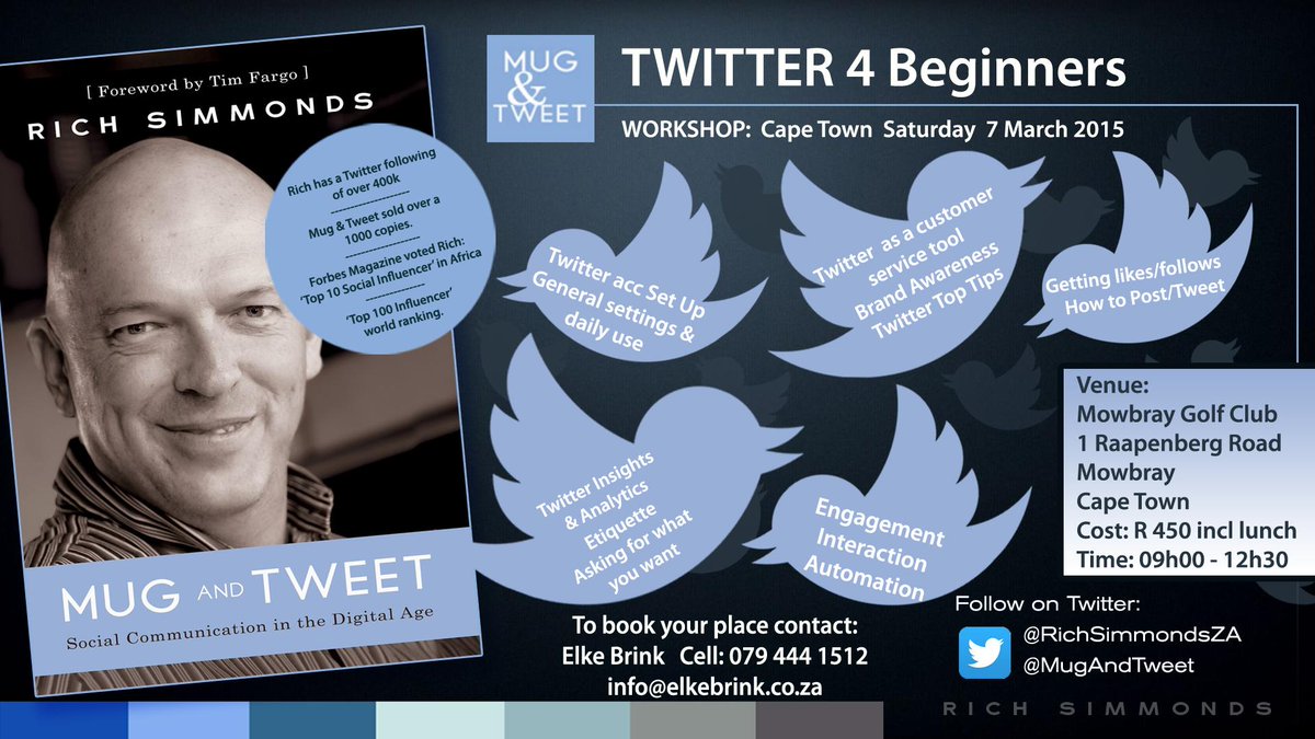 ElkeBrinkZA's tweet photo. Cape Town #Twitter4Beginners Workshop Saturday 7th March @RichSimmondsZA @EXPandAMP @MugAndTweet http://t.co/U6qCicnAR8