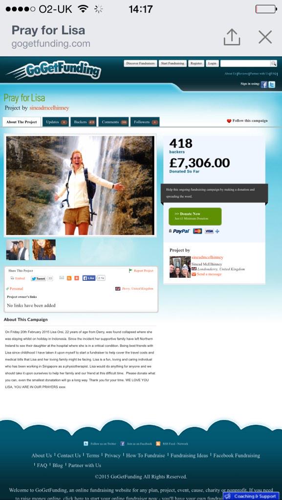 le_bold's tweet image. @derryjournal @ShaunaCusack @HelpDerry People of Derry are awesome  💖 #PrayForLisa #Derry **Please Retweet**