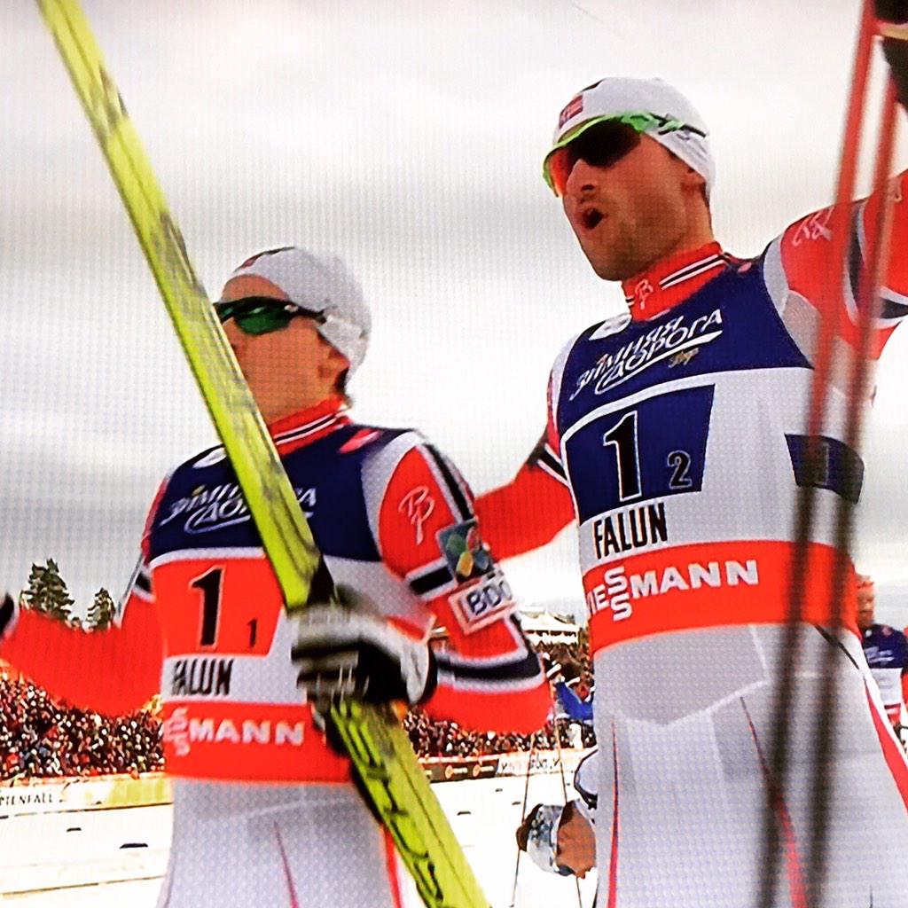 Parademarsj! Maktdemonstrasjon! For en duo! #Falun2015 #2Falun