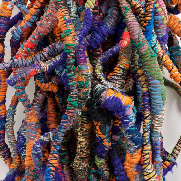 On Tuesday artist Sheila Hicks discusses her installation in <a href="/haywardgallery/">Hayward Gallery</a> Project Space j.mp/1AJyABW