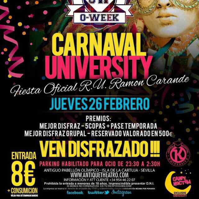 RaulMorenoSevi's tweet photo. Gran NOCHE HOY JUEVES EN #ANTIQUE!

•FIESTA CARNAVAL 8€ entrada+Copa!

#ENTRADAS Y #RESERVADOS al 606-978-452!http://t.co/ogbkw0888U--1