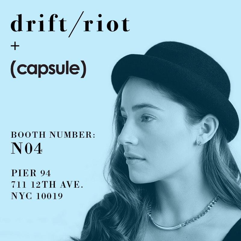 driftriot's tweet photo. Meet us @CapsuleShow today where we have all our goodies on display. #jewels #accessories http://t.co/nkNv3f9Djn