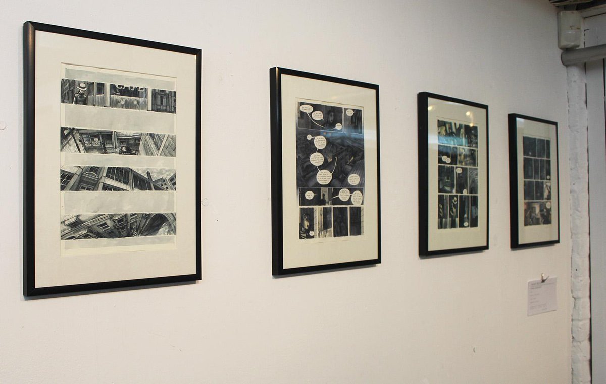 AniseGallery's tweet photo. Brave the rain to see the art #SequentialCity &amp; pick up a #comic while you're at it! http://t.co/7tmt9LD5OW