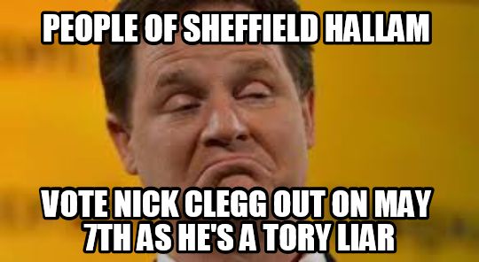 mac123_m's tweet photo. Sheffield Hallam please vote for @olivercoppard and get this Tory apologist out. #CleggMustGo http://t.co/6x8ZaAaiUh
