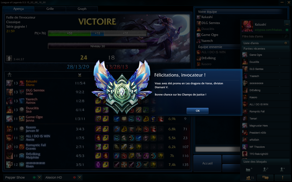 KakashiTV's tweet photo. Back To Diamond juste après avoir fini mes drafts hier ! On est chaud avec la Diana <3 #Tryhard #BackToDiamond http://t.co/SImg4p23tB