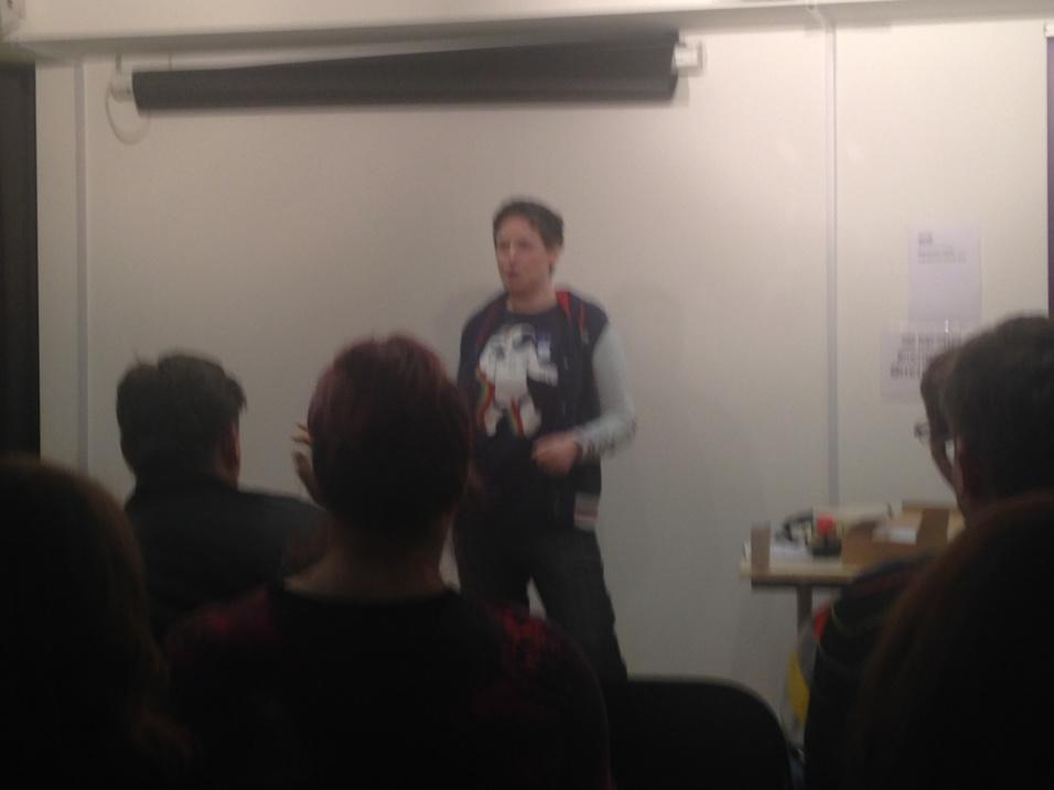 ZoeEBreen's tweet photo. Hey @katemccabesays - you are wearing MY t-shirt! #comedyinspace http://t.co/yIm9BmEr0x