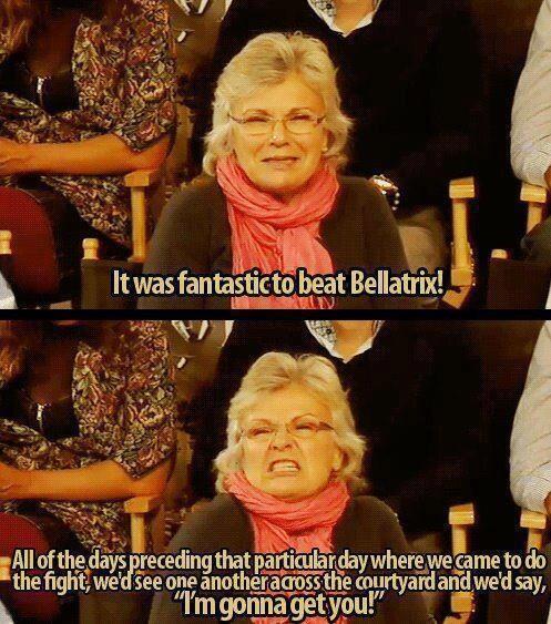   \"It was fantastic to beat Bellatrix!\" Julie Walters Happy Birthday J.W
