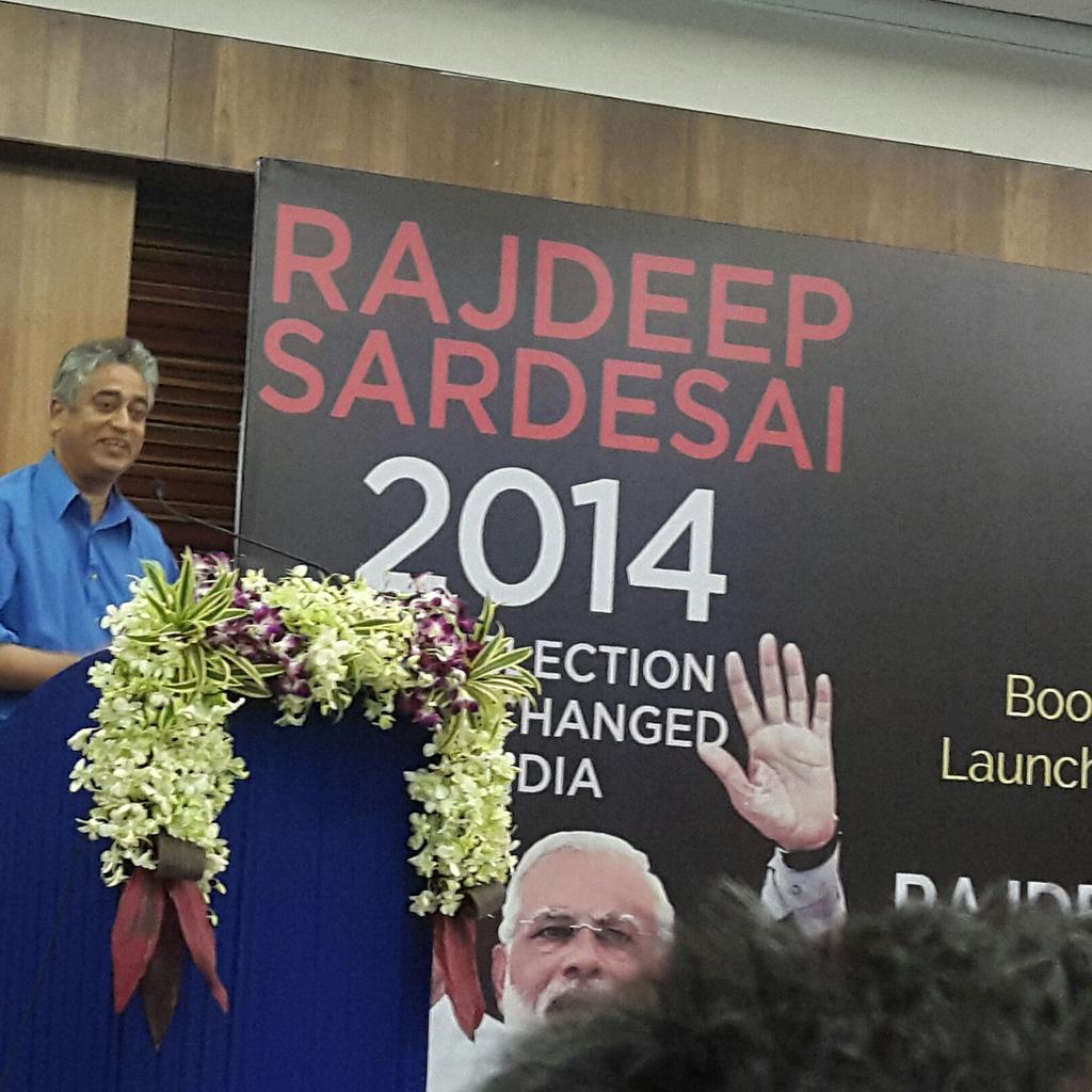 <a href="/sardesairajdeep/">Rajdeep Sardesai</a> was unbiased &amp;witty in his speech.Yes,I am diehard #NaMo&amp; #HDL.does it stop me appreciating truth?