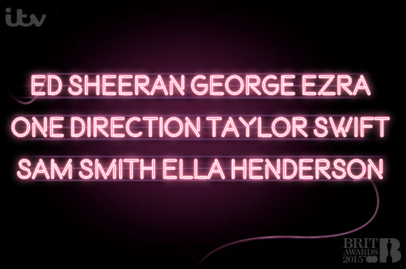 ITV's tweet photo. Tweet a message to your favourite #BRITs2015 act using #LightUpTheBrits &amp; it could appear on @ITV during Weds show. http://t.co/FHfdt5t0HX