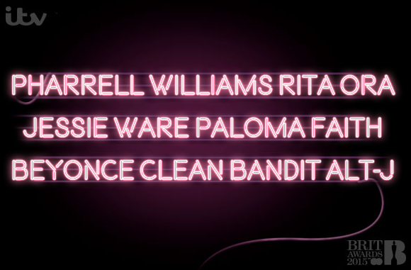 ITV's tweet photo. Tweet a message to your favourite #BRITs2015 act using #LightUpTheBrits &amp; it could appear on @ITV during Weds show. http://t.co/FHfdt5t0HX