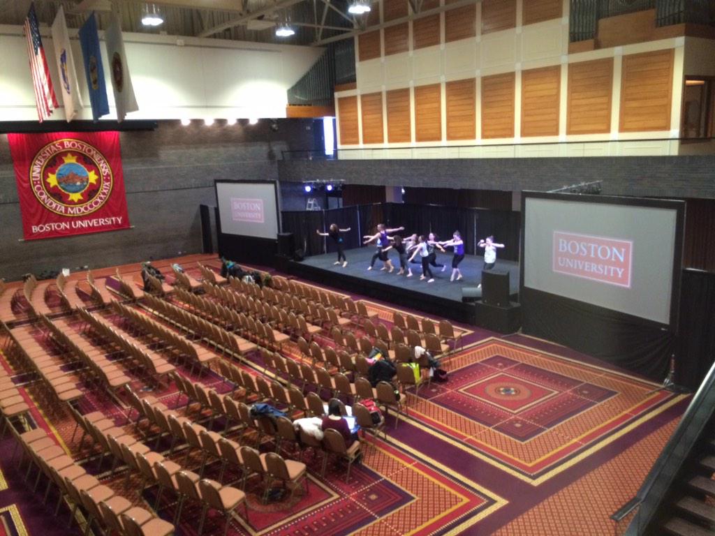 Which group is that practicing right now? It's <a href="/BUEdge/">Edge Dance Company</a>! Check out these lovely ladies tonight at 5PM for SYTBUCD!