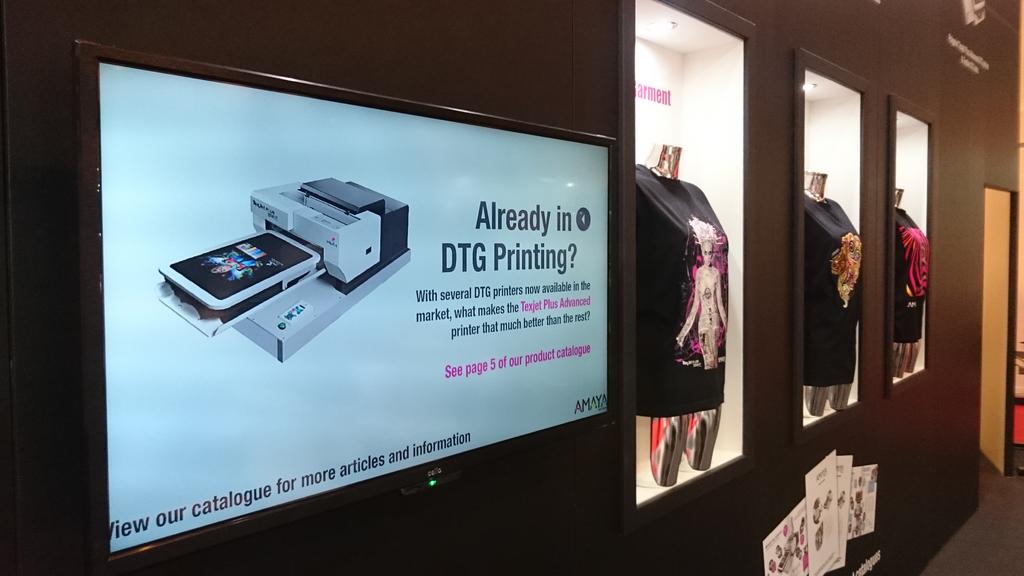 amaya_uk's tweet photo. What an amazing first day at #pandplive2015! #dtgprint #embroidery #texjet #Melcombe http://t.co/1qh5ikZxBq