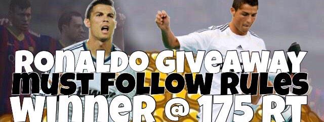 josephbearss's tweet image. 🔥RONALDO GIVEAWAY🔥

👉RT AND FOLLOW ME (WILL CHECK)

👉VOTE 

👉WINNER @ 175 RT! GL!