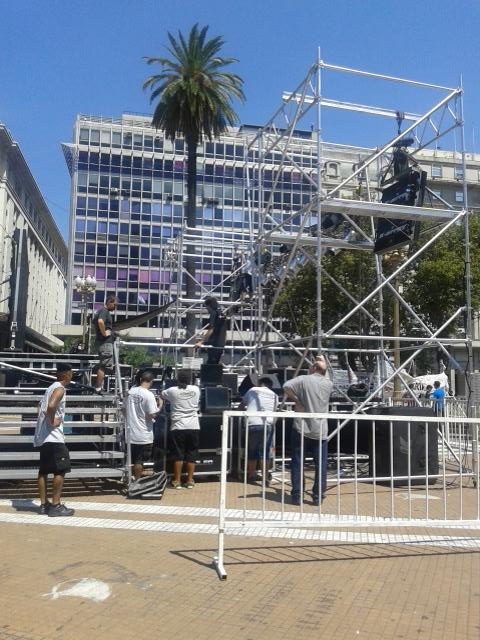 Preparando todo para el acto! 3Años de la tragedia de once!  TE ESPERAMOS