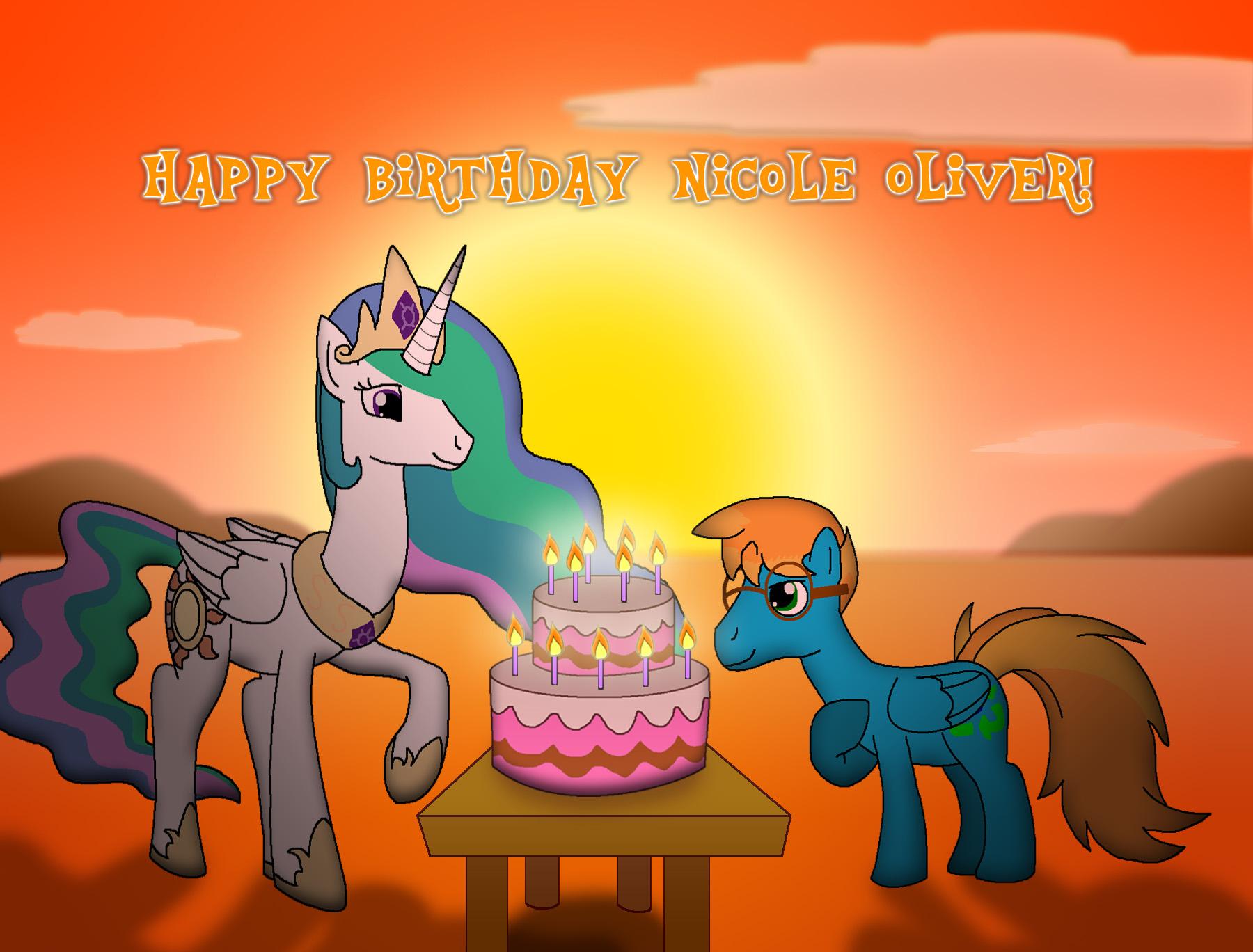  Happy Birthday Nicole Oliver! I made this drawing for you. 