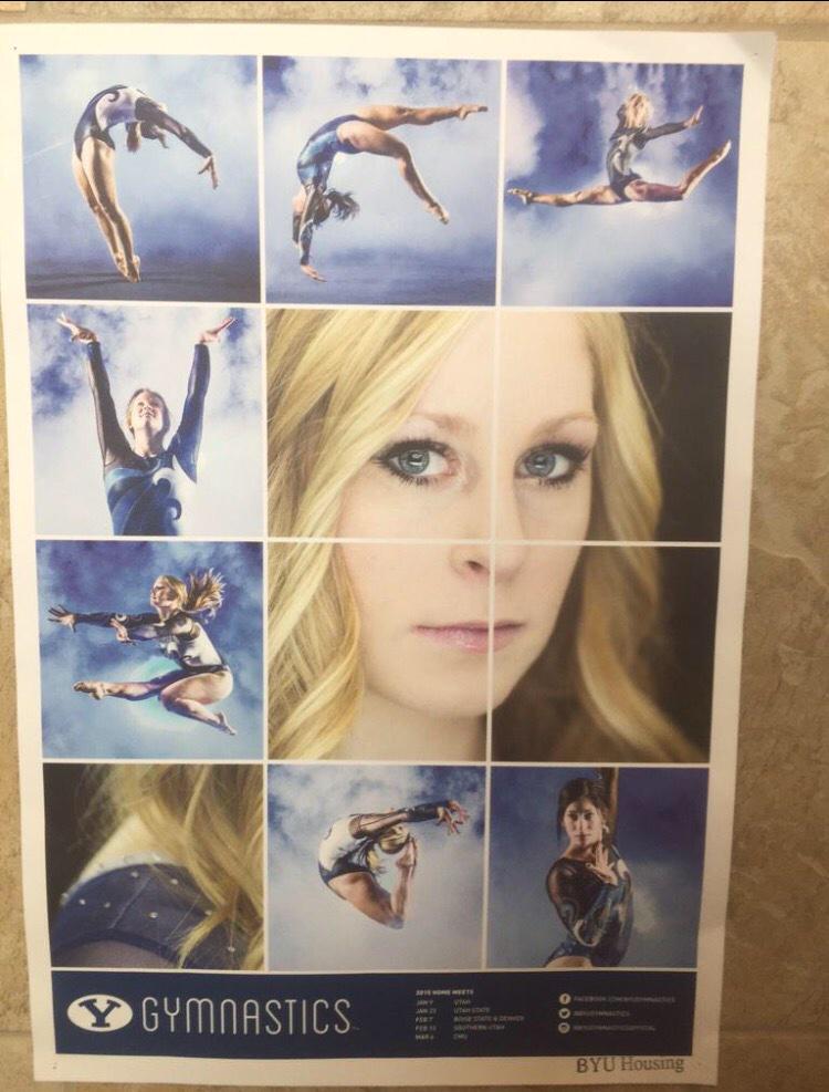byuROC's tweet photo. Some freshman boys in Merrill 2200 liked the @BYUgymnastics posters so much, they decided to make their own: http://t.co/lDbrn5Pykn