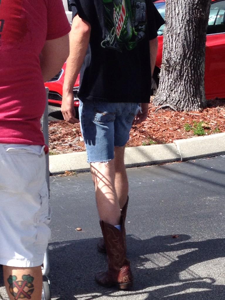 boots and shorts guys