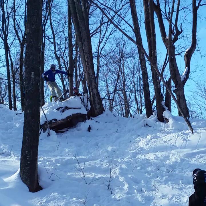 TheWardSchiller's tweet photo. Jerry shredding the boyne backcountry #speedchecksareforpussies http://t.co/OiFkJKguRA