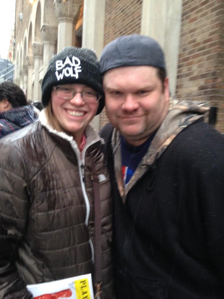 jen_bugs's tweet photo. @KinkyBootsBway also met Daniel Sherman (AKA Don) who was really awesome! On stage and at the door http://t.co/6hHrBmrQFF