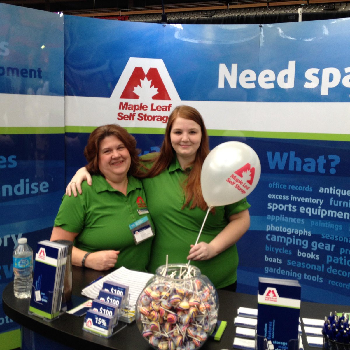 StoreMapleLeaf's tweet photo. Last day of the #BCHGS15 @BCPlace. Drop by 1414 for a lollipop and a balloon! @PJJuneja @CdnStorageDiva http://t.co/EumRSD7h0o
