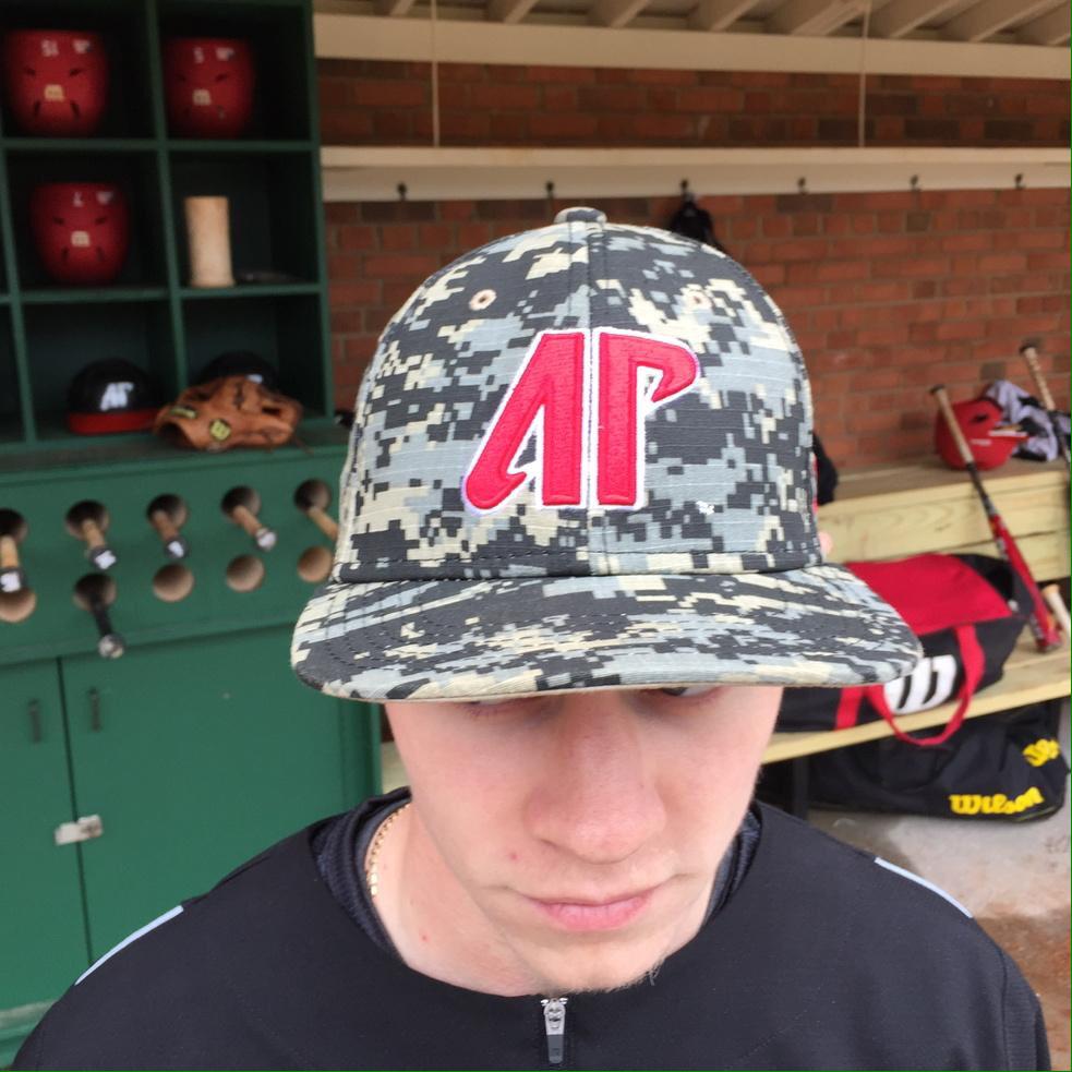 NCAABaseballPix's tweet photo. Austin Peay Camo Hats http://t.co/szcF641720