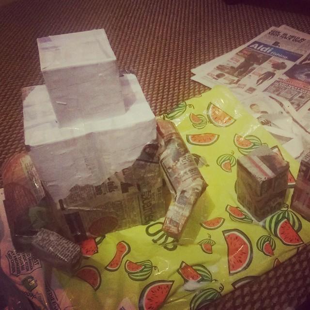 Otherbots's tweet image. #papermache #robot #primaryschoolproject by stephieemme