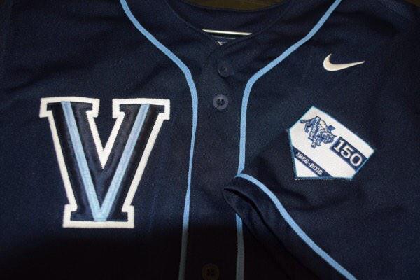NCAABaseballPix's tweet photo. Villanova 150 Patch #vubb150 http://t.co/nj5AF8T0KP