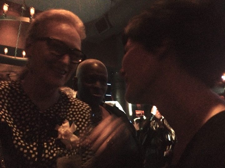 JOANNA_doc's tweet photo. Meryl Streep congratulates Aneta Kopacz on her film. Today is the day! #Oscars2015 #OscarNoms #joanna http://t.co/JCd3QPkAjn
