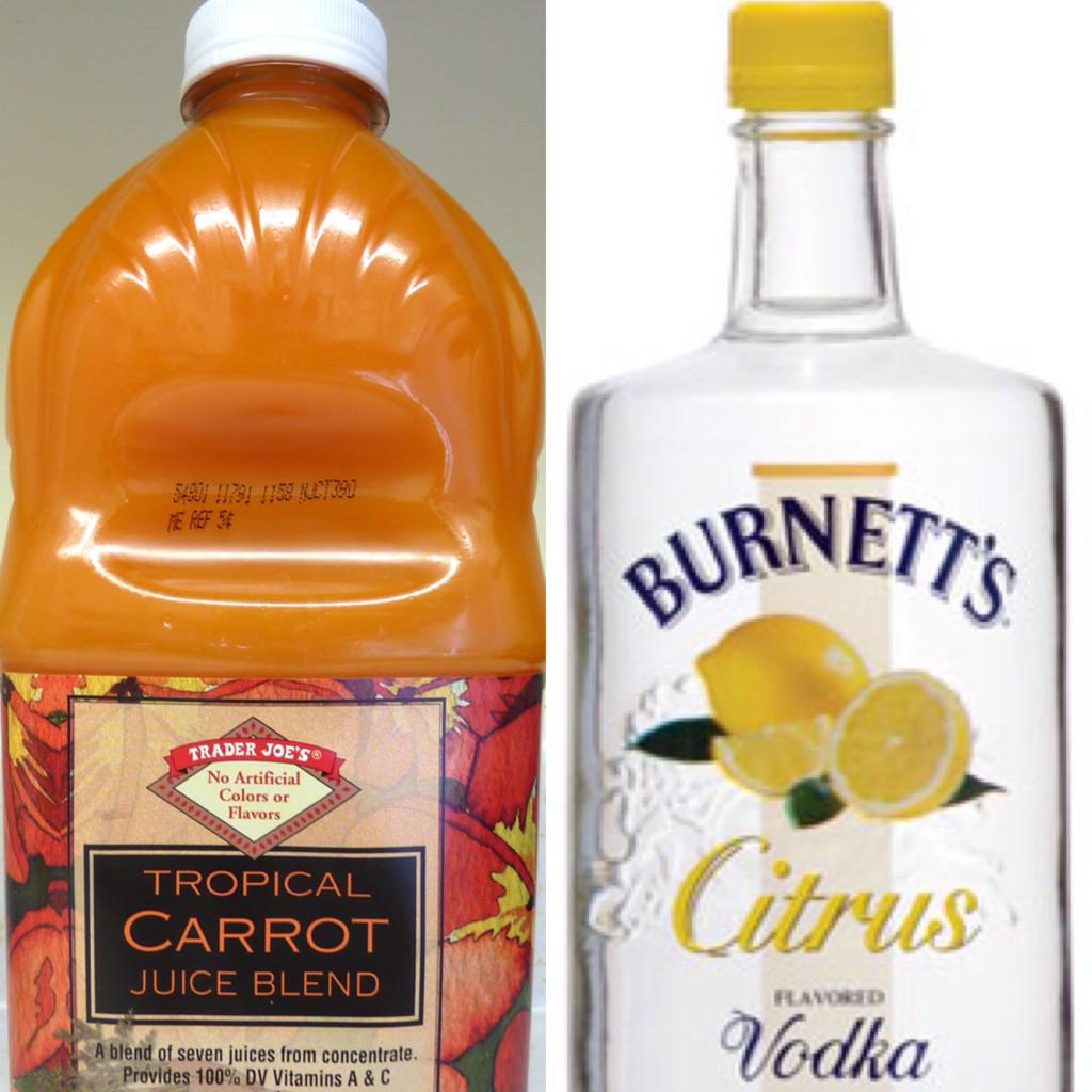 Kinkalush's tweet photo. Finishing that big drink you took to bed 1st thing in the morning is always a treat. #TropicalCarrotJuice &amp; #Vodka ;) http://t.co/8B3YH0KU4y