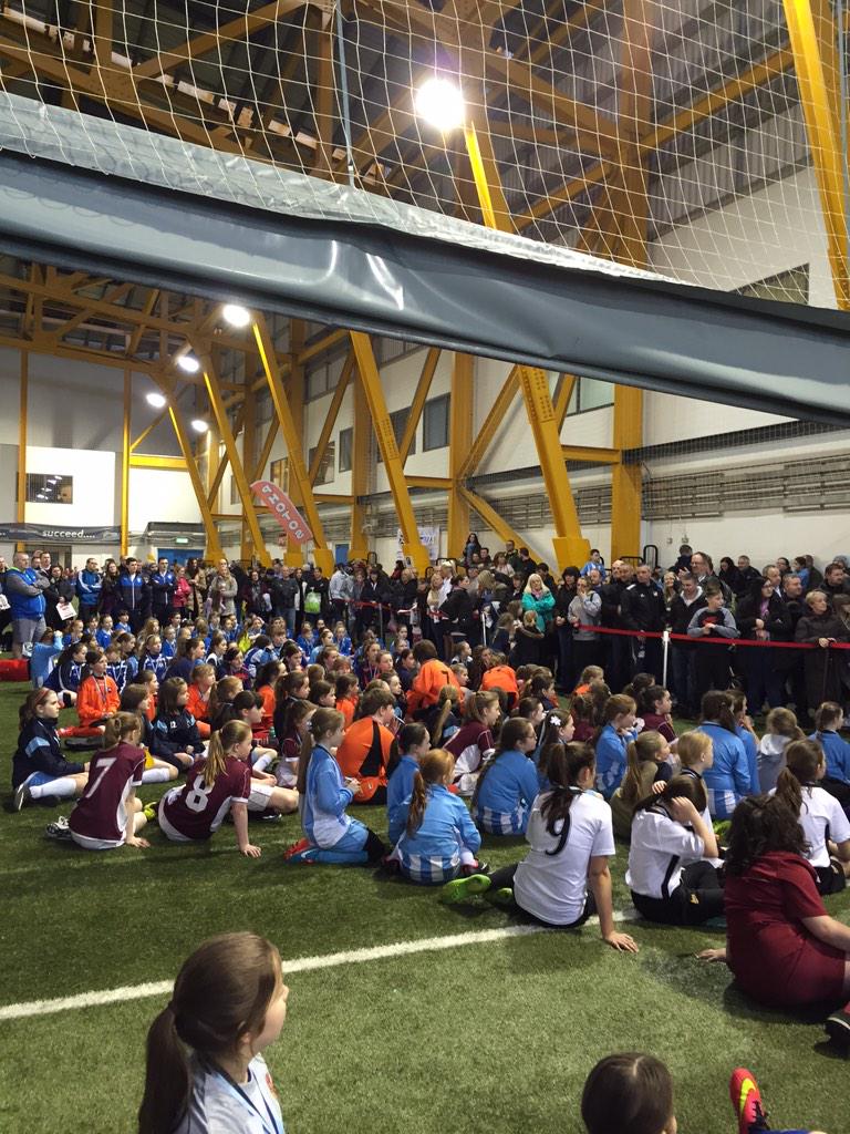 ScotFACentral's tweet photo. The girls section of the @GartcairnFA winter festival was fantastic, well done to all teams who took part http://t.co/KM8Grm8MEZ