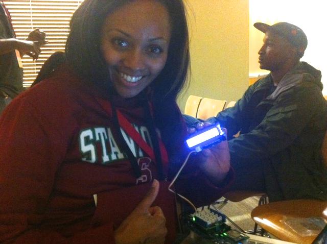 ChestonDEV's tweet photo. Awesome StreetCode Academy developer built w/#IntelEdison &amp; LCDs @ #TreeHacks @hackwithtrees. @shadibarhoumi @Mashery http://t.co/vLbtES3ZQq