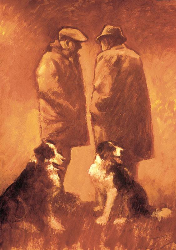 Aneurin_Jones's tweet photo. Dau Ddyn a Chwn ~ Two Men &amp; Dogs

#2
#artchain
nominated by David Brett @davidbrett_art
nominating  @jshakart http://t.co/8Jfepb2Qtk