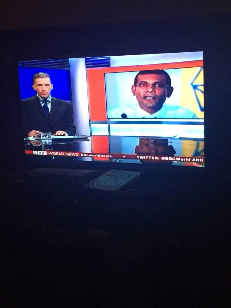 iarysh's tweet photo. MP @MariyaDidi now at @BBCWorld speaking on the arrest of @MohamedNasheed .. #FreeAnni #FreeAnniNow @ujaasu @inishwan http://t.co/sU7tQopg9p